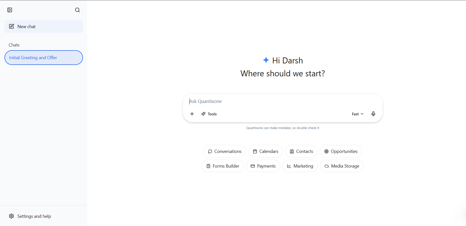 AI Chatbot Interface